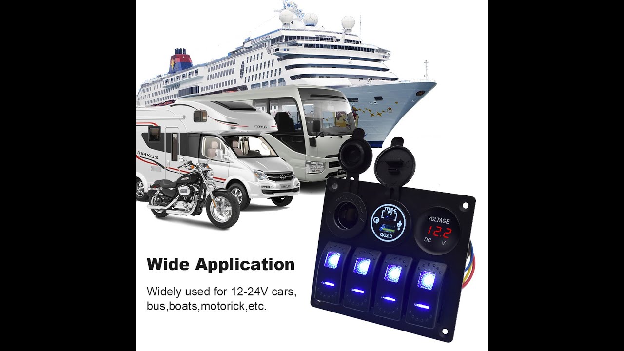 Revolutionize Your Boat Control with Garfour's Cutting-Edge Switch Panel! 🚤⚡️ #BoatingInnovation