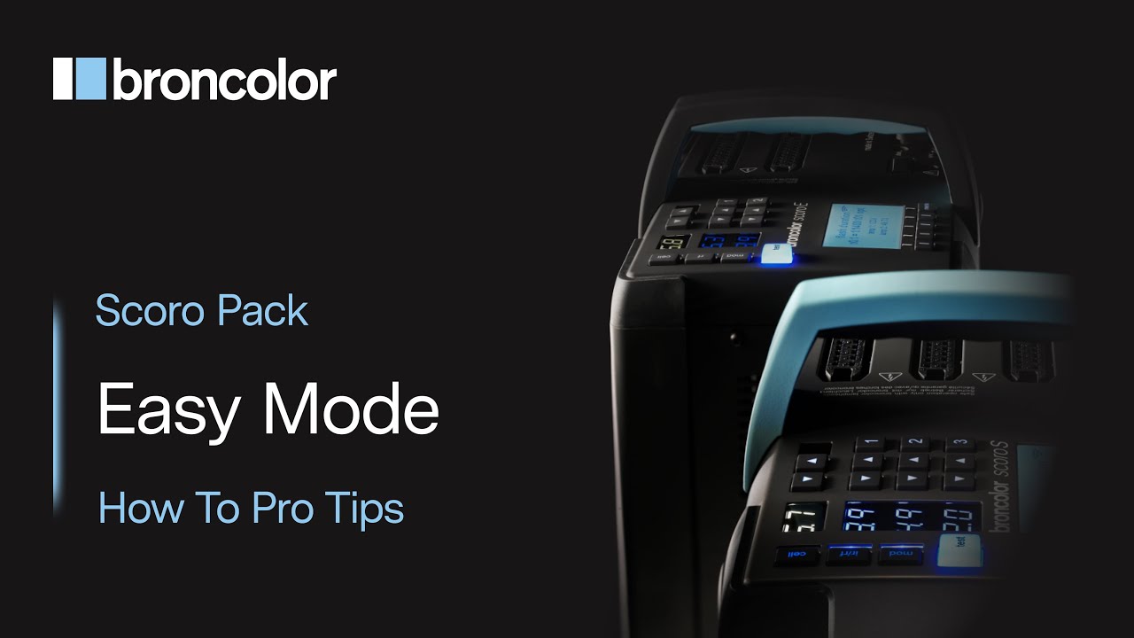 Scoro Pack Easy Mode | broncolor How To - Pro Tips