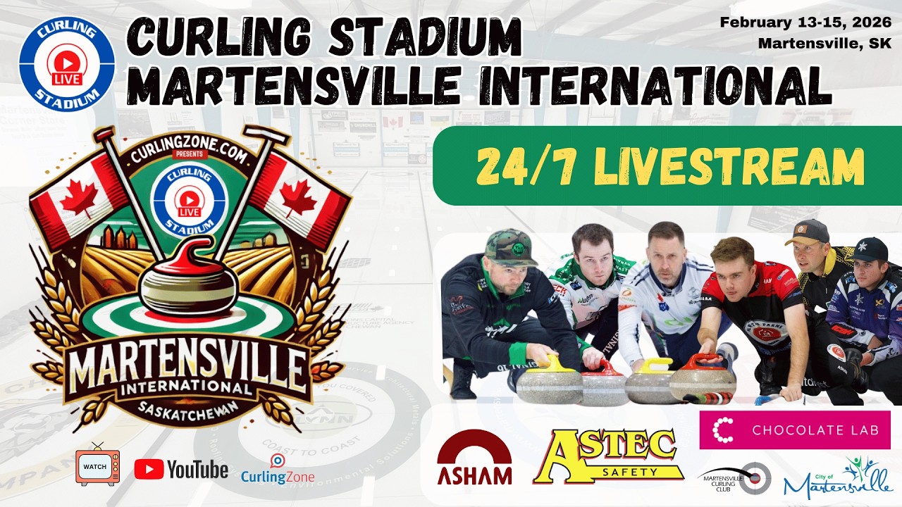 24/7 Curling Live: 2026 Curling Stadium Martensville International - Game Replays