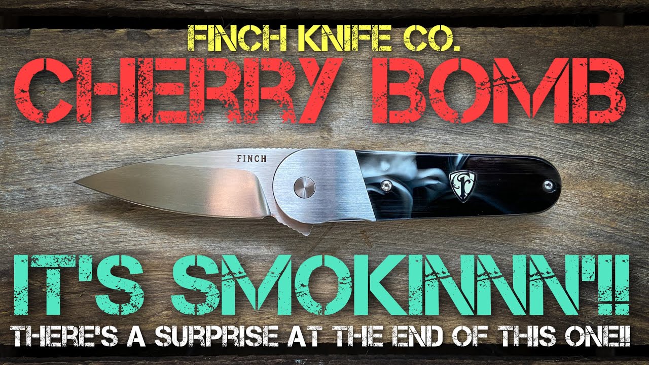 Finch Knife Co. Cherry Bomb - Full Review!! A very versatile EDC knife and this one could be yours!!