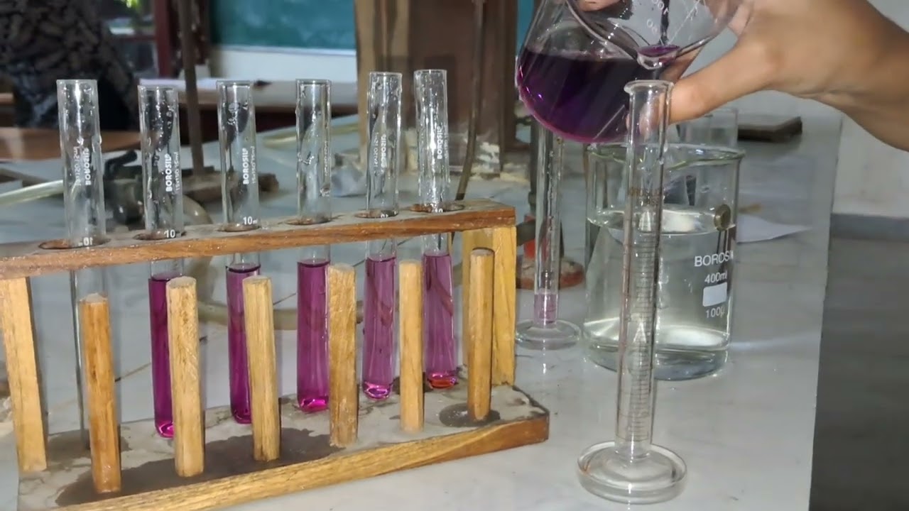 Experiment to verify beer lambert law using KMnO4 solution