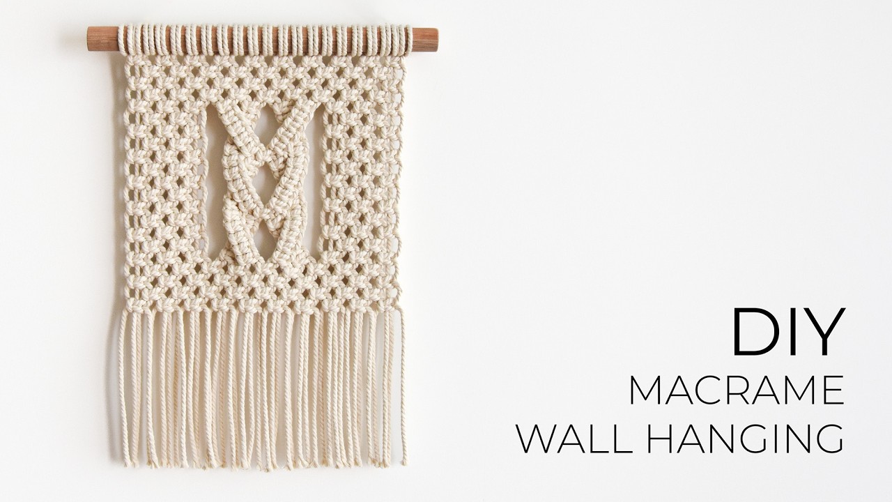 DIY MACRAME WALL HANGING | How to macrame | Step by step tutorial