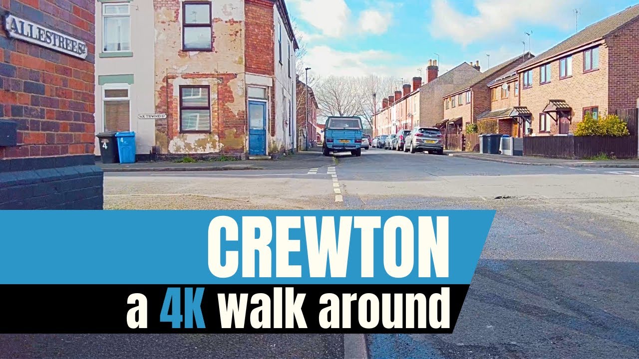 Crewton, Alvaston, Derby Street Walk | Urban City Walks | 4K
