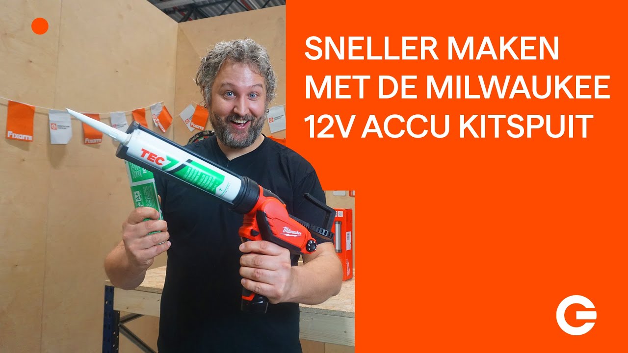 Sneller Maken met de accu kitspuit van Milwaukee. 💨💨💨