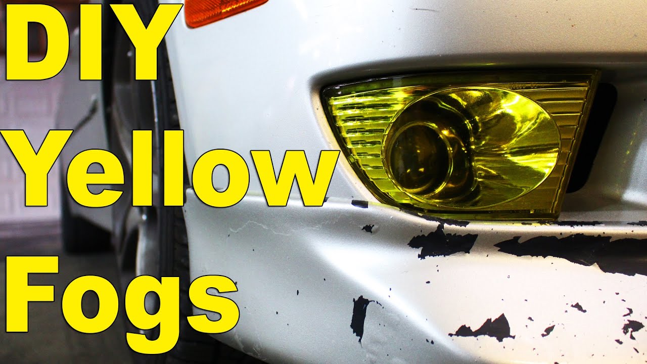 DIY Yellow Fog Lights | Fog light tint