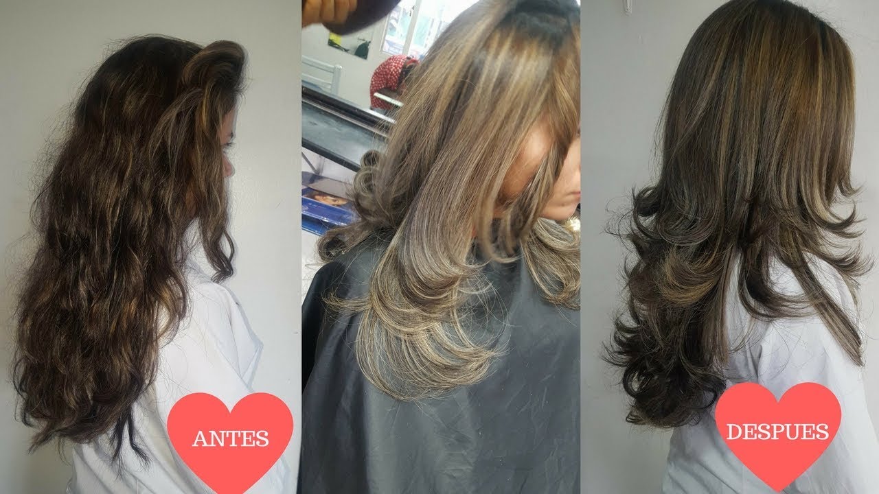 COMO CEPILLAR UN CABELLO CON LAS PUNTAS ONDULADAS | LEONARDO RAMIREZ