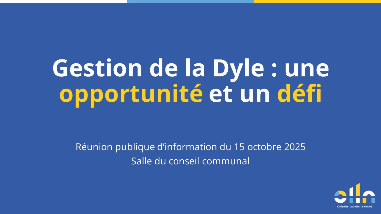 Gestion de la Dyle : une opportunité et un défi