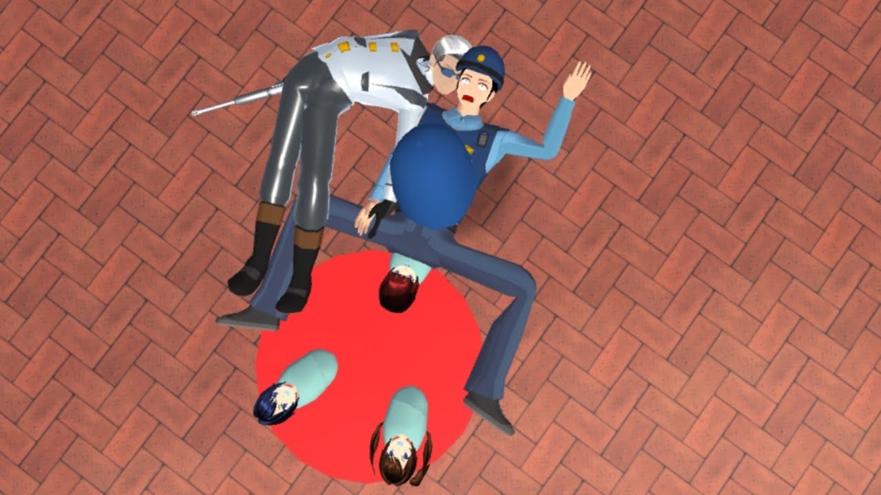 Polisi Cowok Hamil Besar Melahirkan Bayi Saat Tangkap Penjahat 😱 Sakura School Simulator 