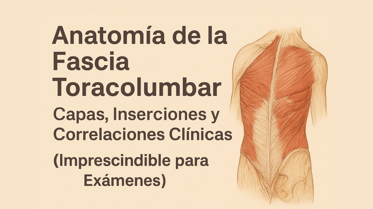 Fascia Toracolumbar Capas, Inserciones y Correlaciones Clínicas ¡Imprescindible para Exámenes!