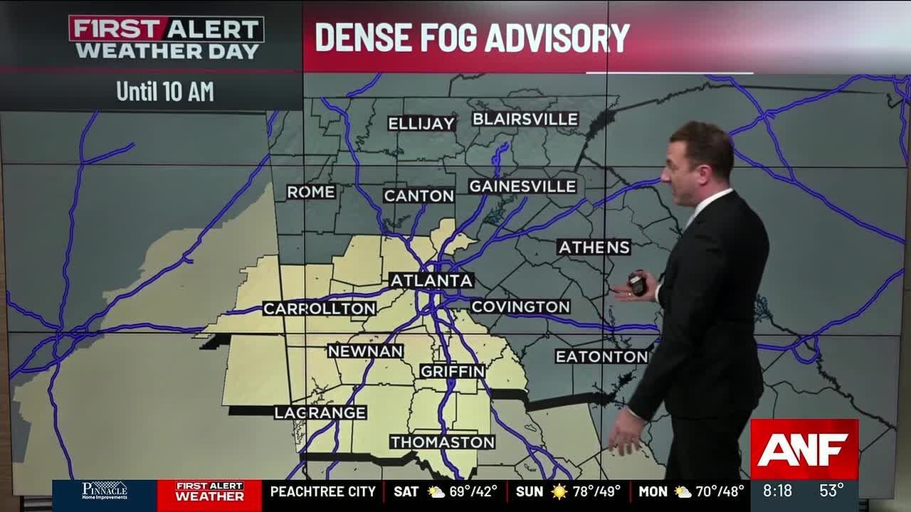 First Alert Forecast: Some dense fog this morning, mild to warm weekend ahead