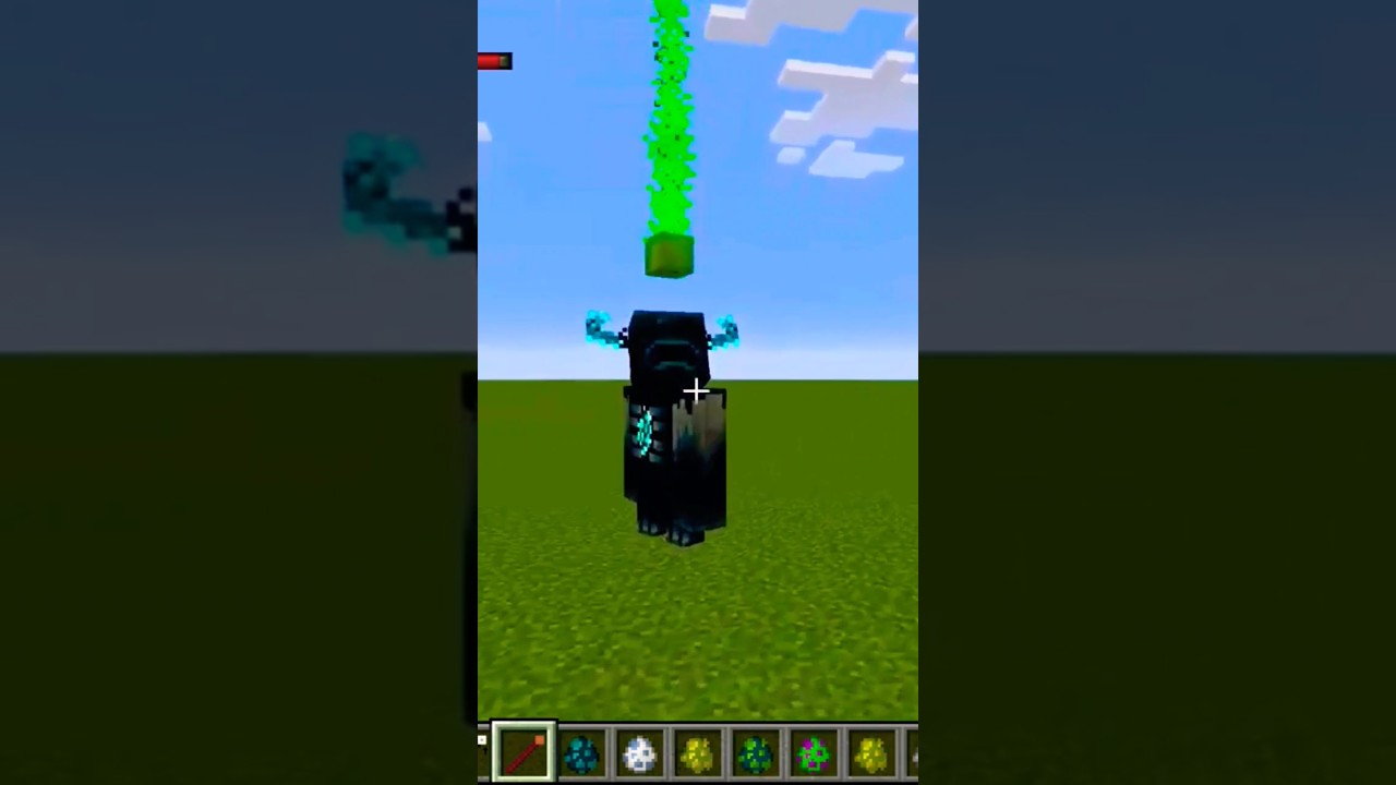 Warden Vs Naga Monster Battle #minecraft #memes #mowziesmobs #warden #trending