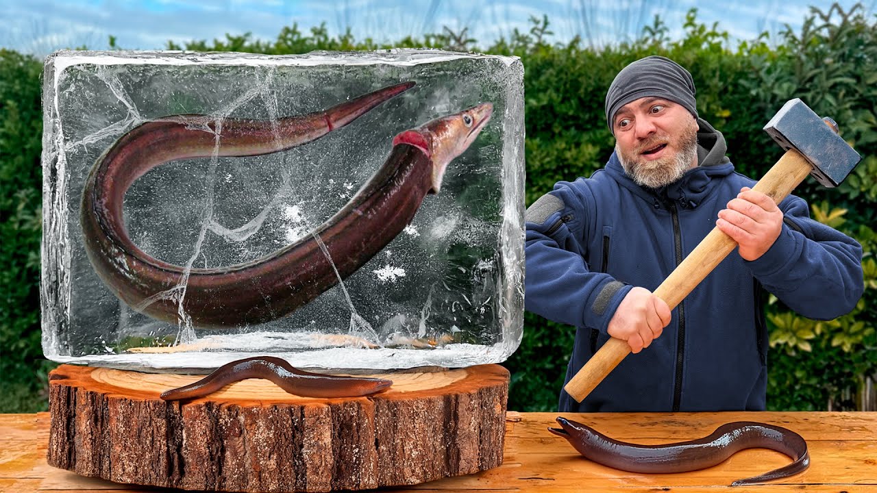 Frozen Vampires of the Fish World 🧛‍♂️🐟 Cooking Lamprey & Tasting It!