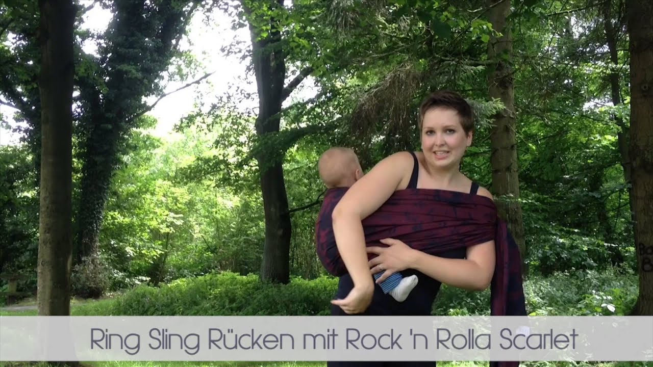 Fidella Ring Sling - auf dem Rücken getragen
