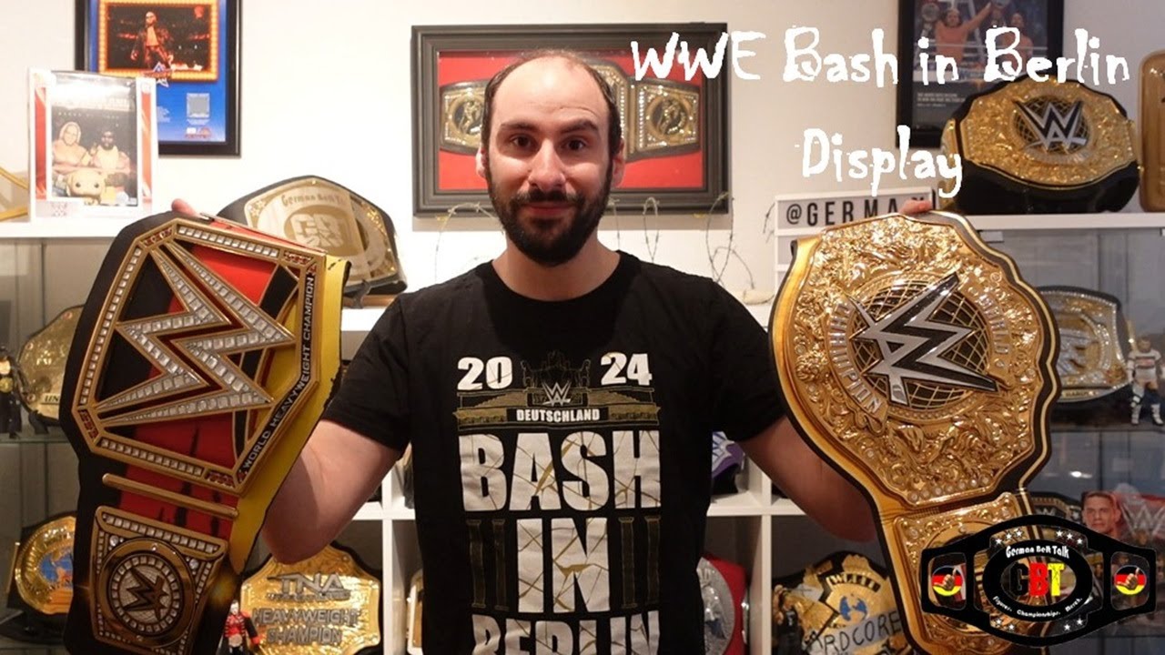 WWE BASH IN BERLIN VITRINE / DISPLAY | German Belt Talk | Deutsch