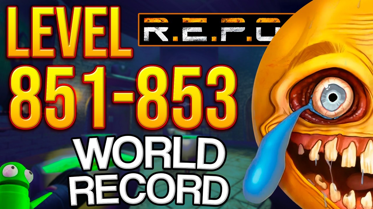 R.E.P.O. Solo World Record Level 851-853 | MOST LOADED EXTRACTION!💀