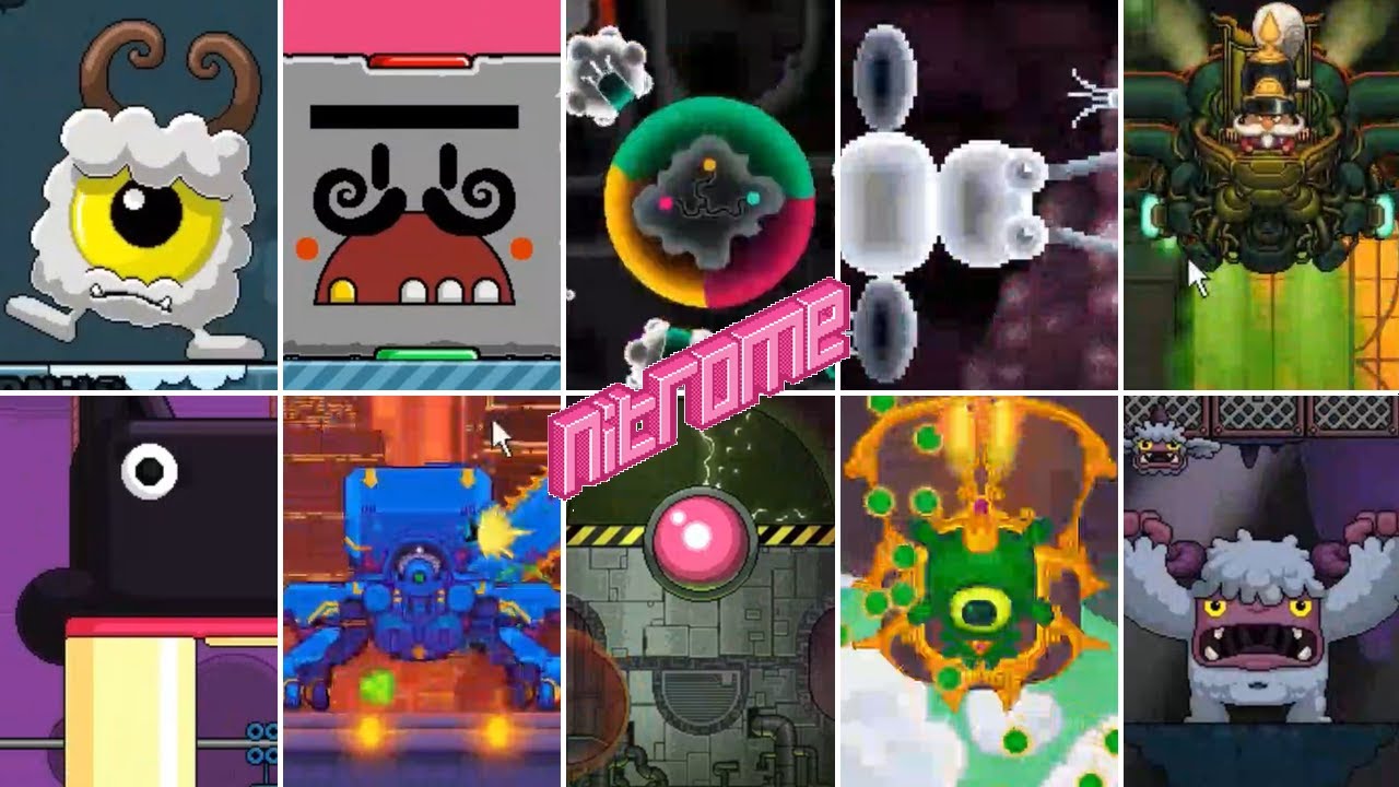 Nitrome flash games - All Bosses (Part 1)