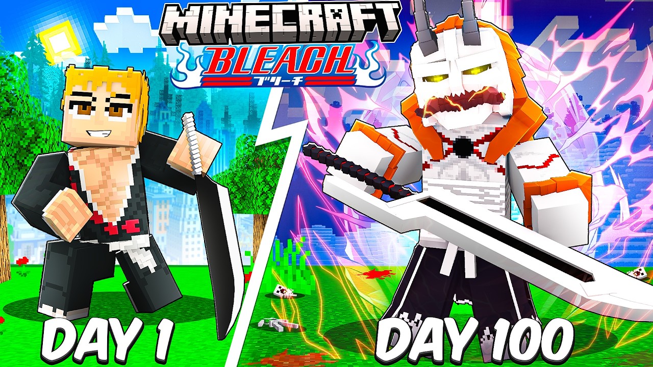I Survived 100 Days as Ichigo Kurosaki in Bleach Minecraft&hellip; Here&rsquo;s What Happened