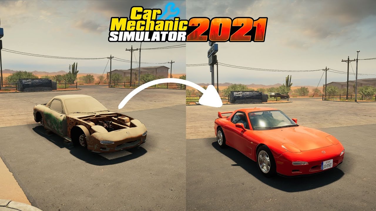 Restauración de un Mazda RX-7 - Car Mechanic Simulator 2021 | Xenon