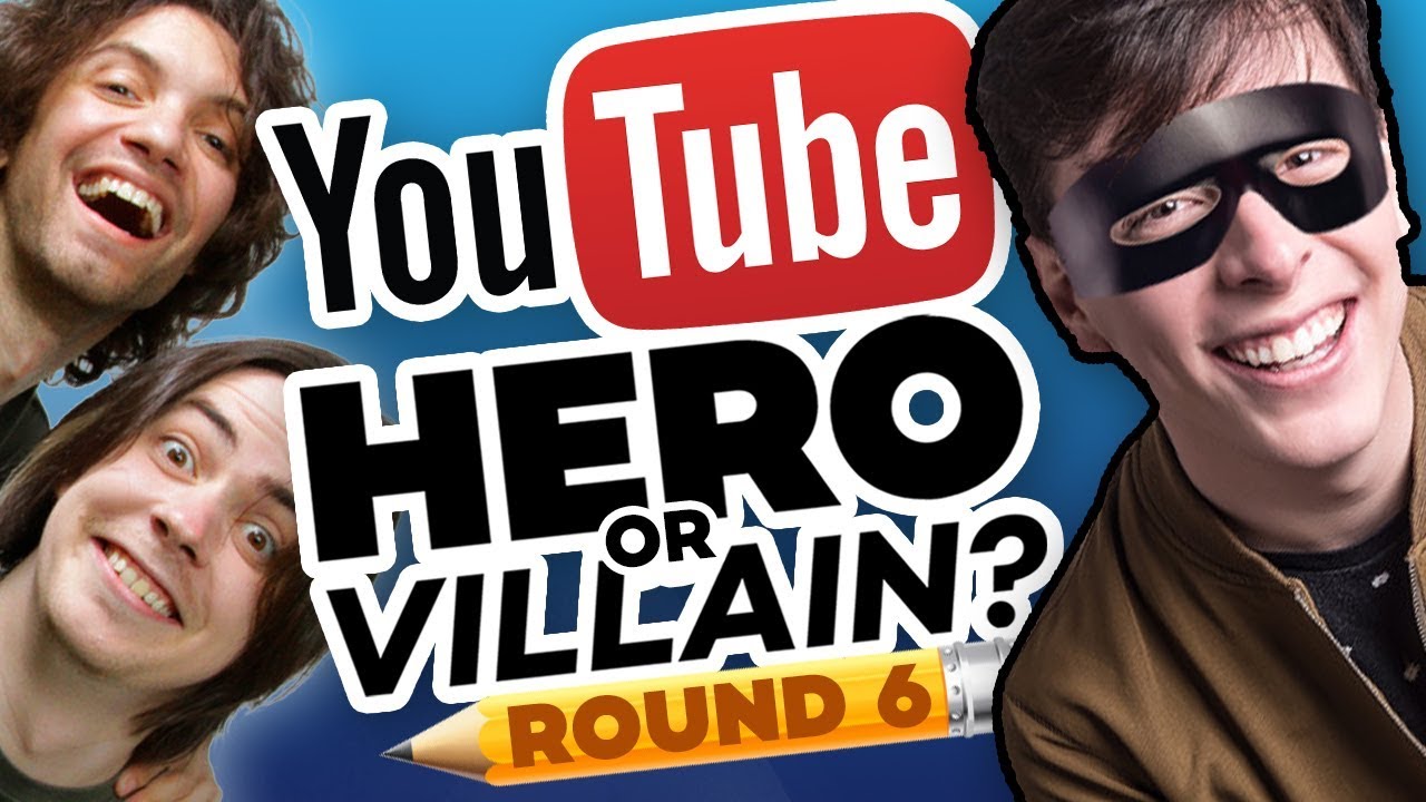 Drawing YOUTUBERS as HEROES & VILLAINS - ROUND 6!