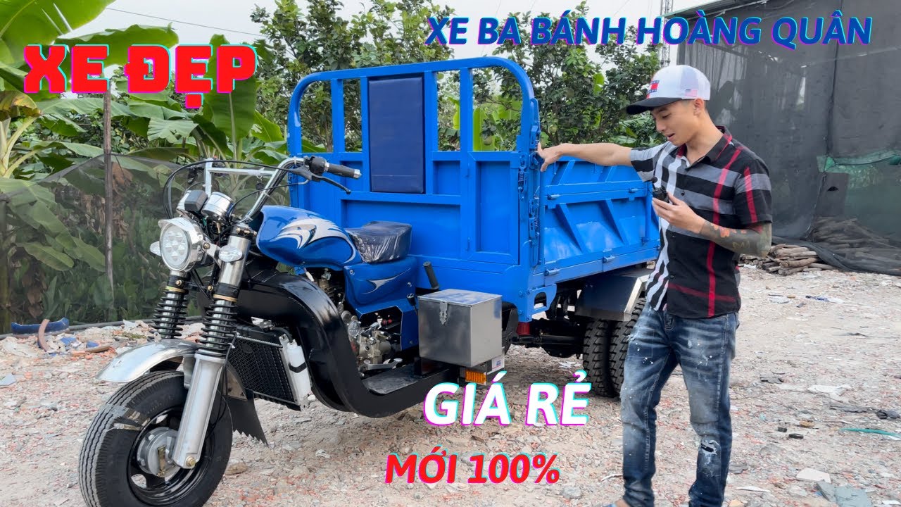 xe ba bánh 2 cầu mạnh máy 300cc 2 ty ben cực khỏe - xe ba gác máy 300cc | Hoàng Quân 0842 555 247