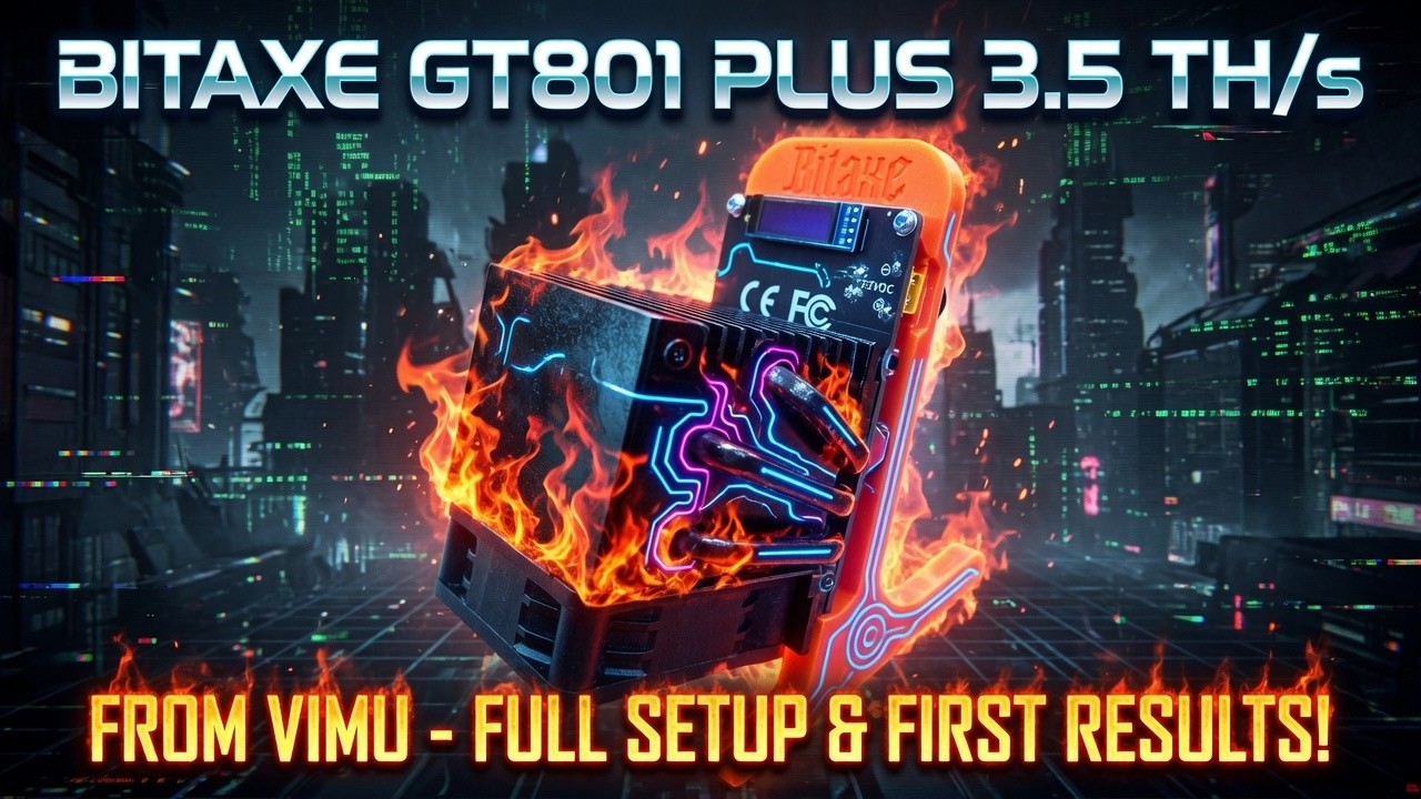 Bitaxe GT801 Plus 3.5 THs from Vimu - Full Setup & FIRST Results!