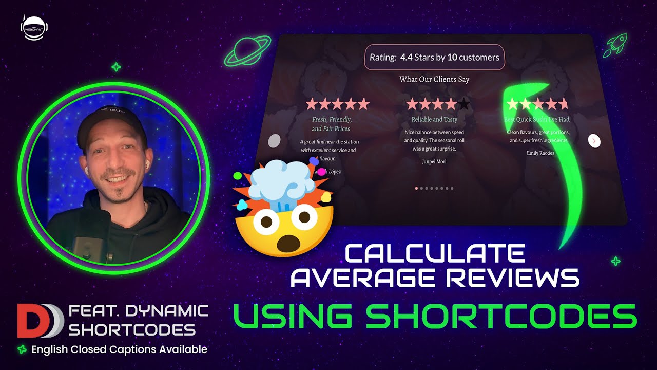 Display Real-Time Average Rating & Review Counts in Bricks Builder using Dynamic Shortcodes