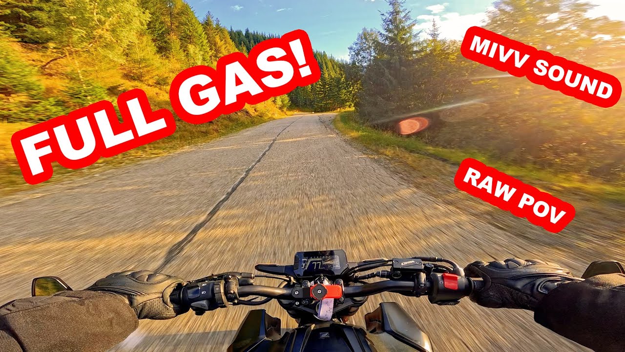 Honda CB125R 2021 RAW POV 4K – Full Speed Mountain Ride