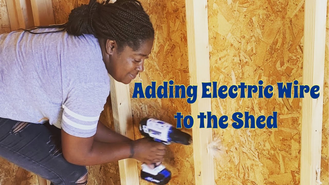 DIY Electric Wire To The She Shed