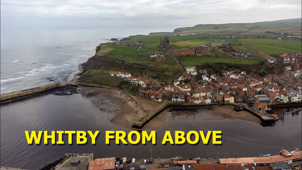 Whitby, North Yorkshire from the air. DJI Mini 2 Drone footage [4K]