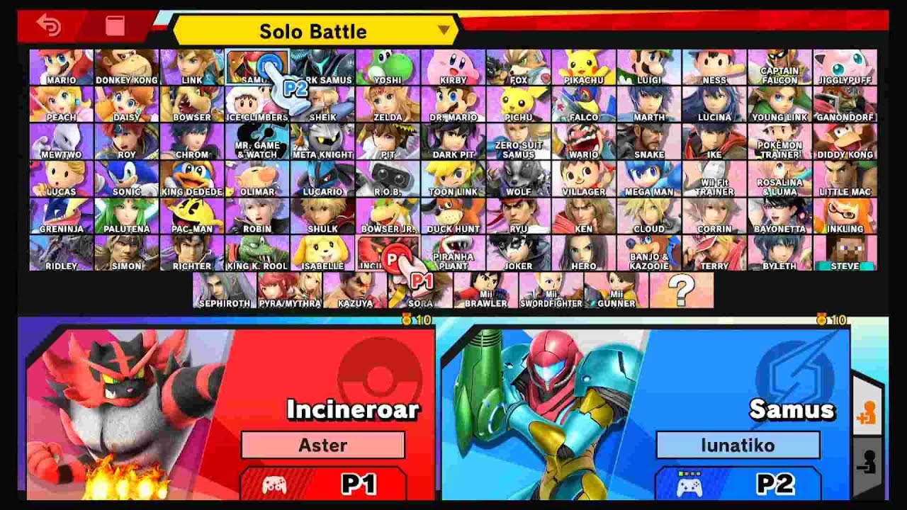 Incineroar Alan vs Samus Eddy