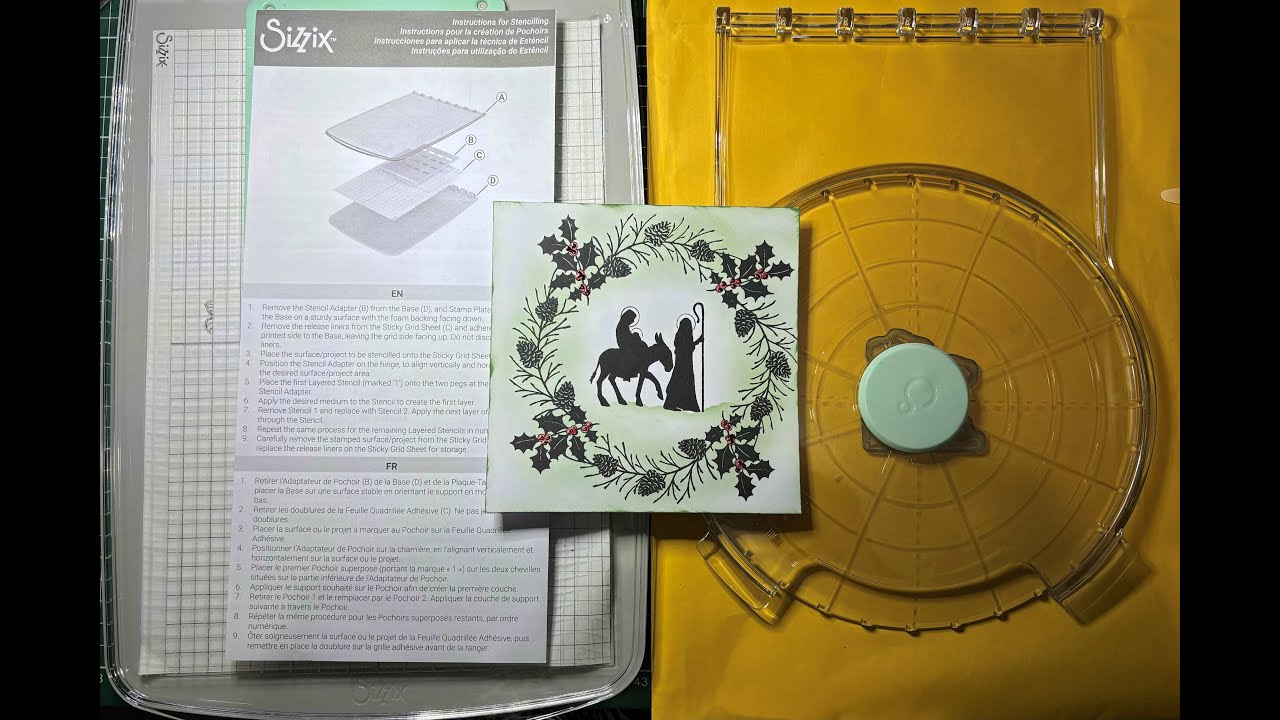 Sizzix Stencil & Stamp tool with the Accessory Stamp & Spin tool My new fun toy I had to share.