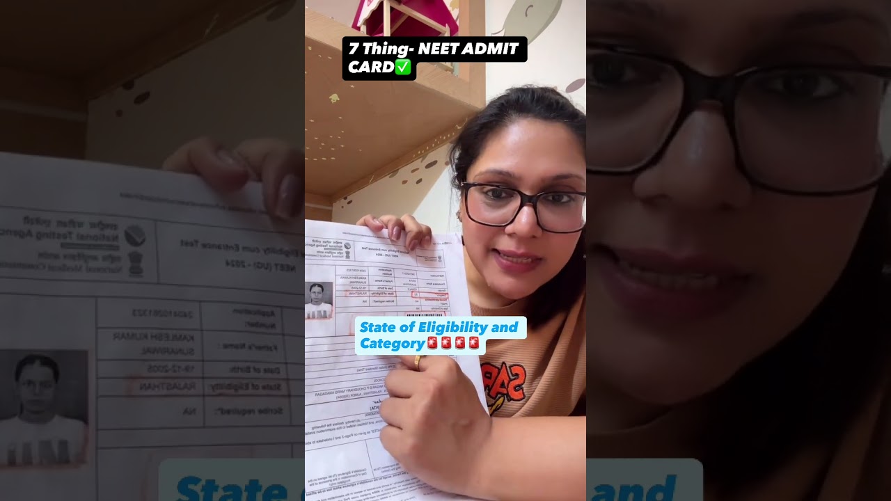 NEET 2026 Admit Card: Check These 4 Details Now! 🚨 Error Correction Guide