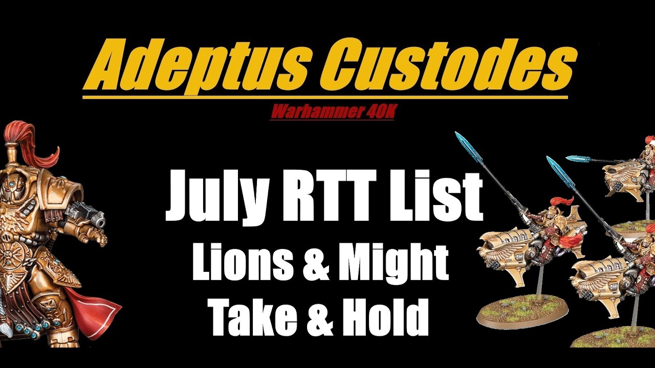 Список Adeptus Custodes для RTT в июле 2026 года: после обновления 11-й редакции Warhammer 40K