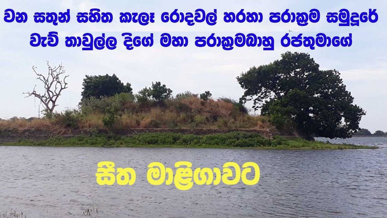 වන සතුන් සහිත කැලෑ රොදක් හරහා පරාක්‍රම සමුද්‍රයේ වැව්තාවුල්ල දිගේ සීත මාලිගාවට..Sitha  Maligawa