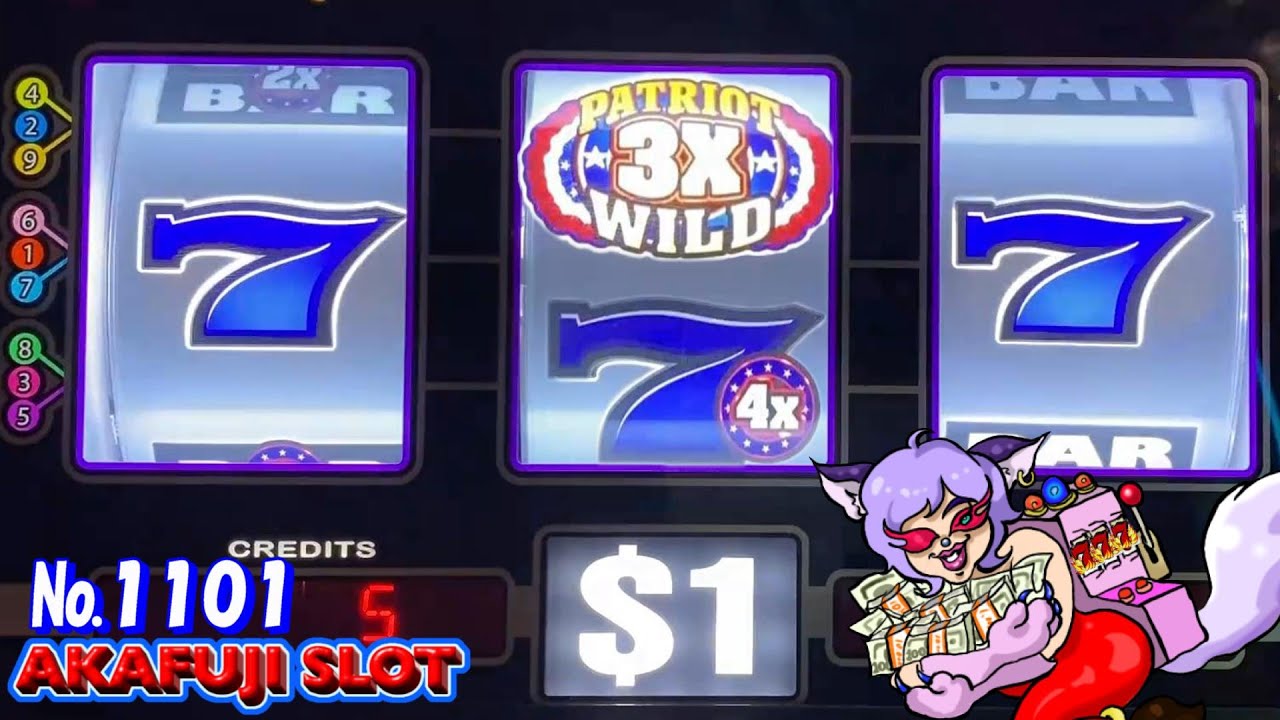 Triple Double PATRIOT Slot Machine🤑9 Line 3 Reel @YAAMAVA' Resort & Casino at San Manuel 赤富士スロット 絶好調