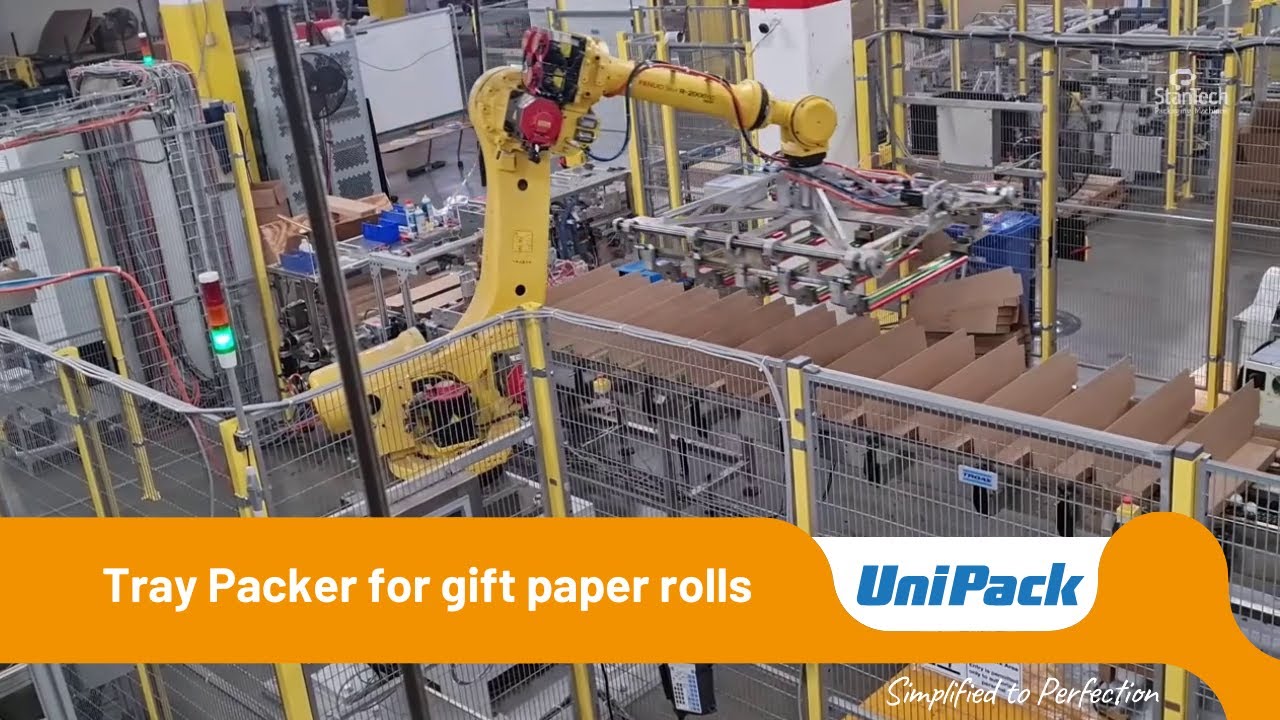 UniPack TF | Tray Packer for Gift Paper rolls with speed up to 800 product/minute