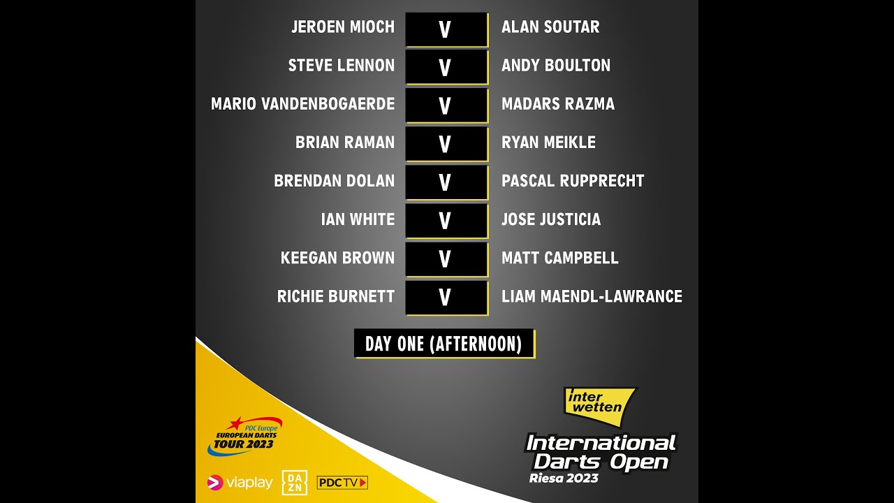 PDC International Darts Open 2023 Round 1 Mario Vandenbogaerde v Madars Razma 2023 03 31 HUN