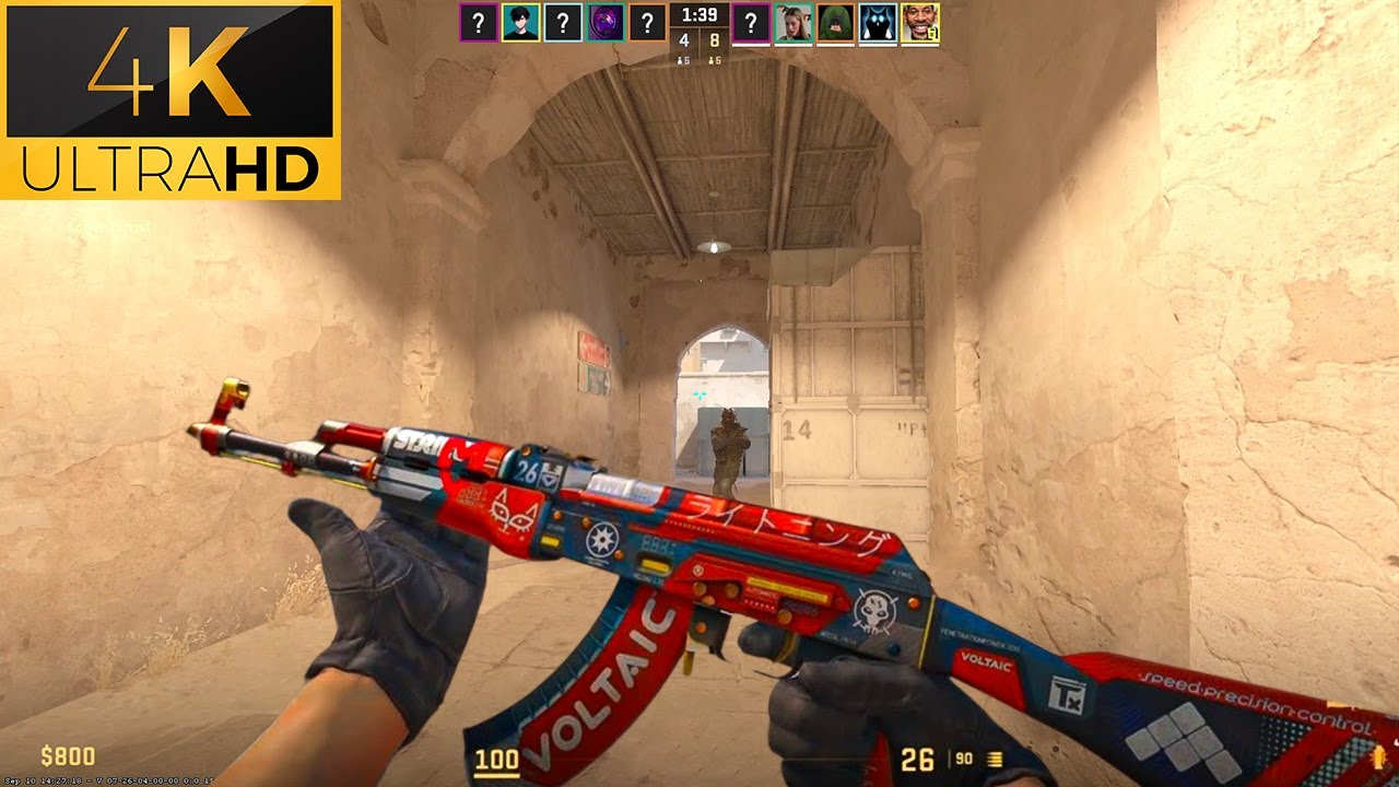 Counter Strike 2 Full Gameplay - Dust 2 Map - 4K (No Commentary)