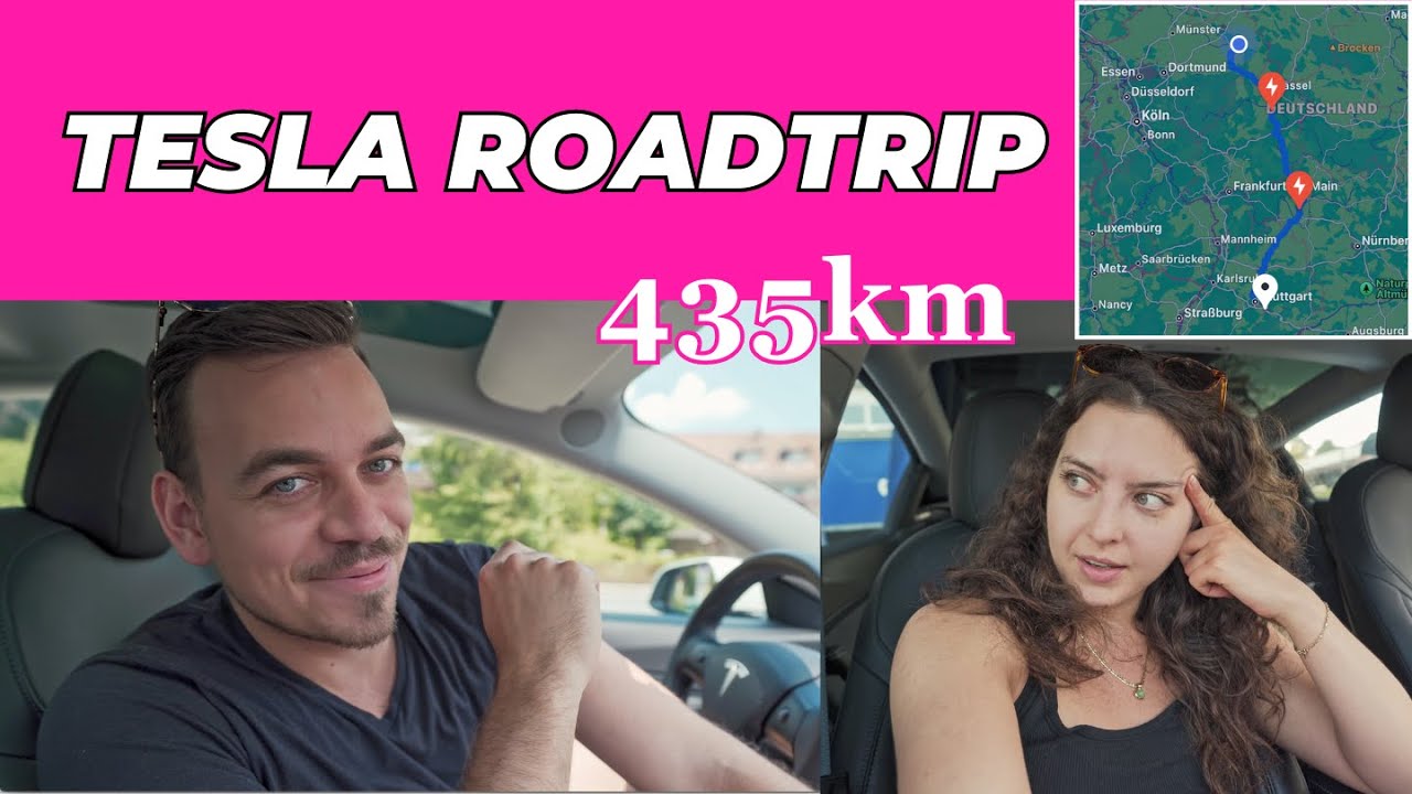 435 km TESLA Roadtrip von Paderborn nach Stuttgart | Tesla Model 3 SR+