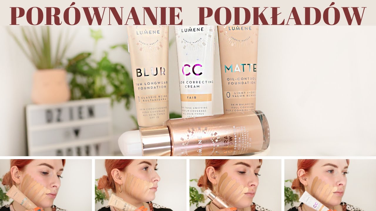 PODKŁADY Z LUMENE| Porównanie: kolorystyki, właściwości, krycia, konsystencji