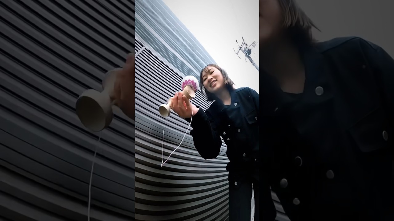 😱 SHE DOESN&rsquo;T MISS!! 😵&zwj;💫 #kendama #freestyle #tricks #flips #amazing [Nonoka Kyodo]