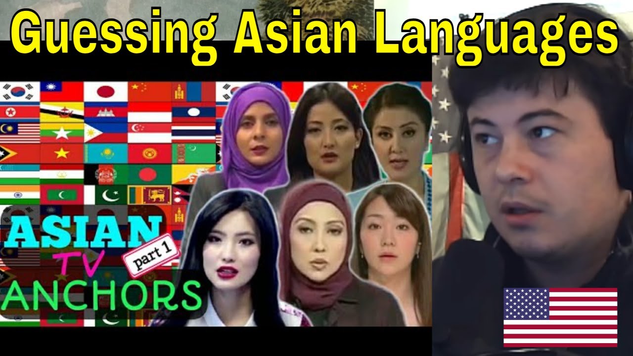 American Reacts 44 LANGUAGES of ASIA