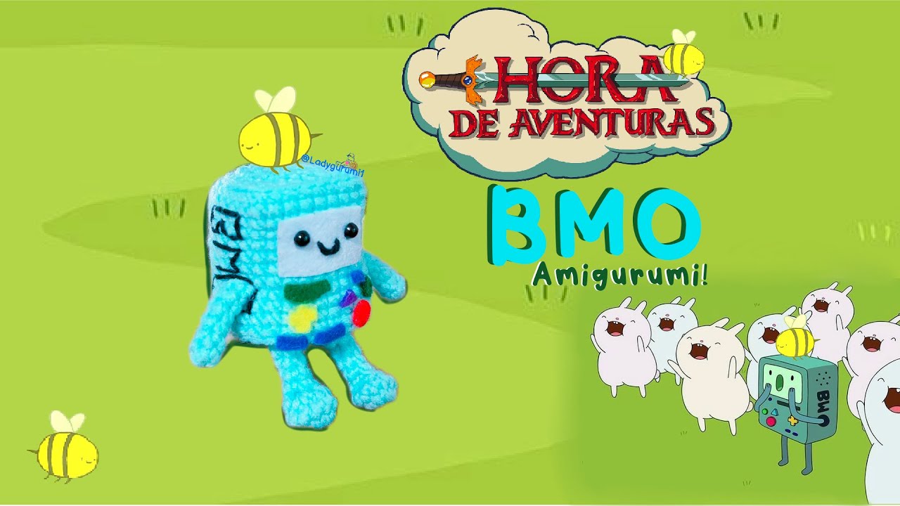 BMO amigurumi TUTORIAL en ESPAÑOL 🌿✨| ⏰ HORA DE AVENTURAS☁️☁️☁️