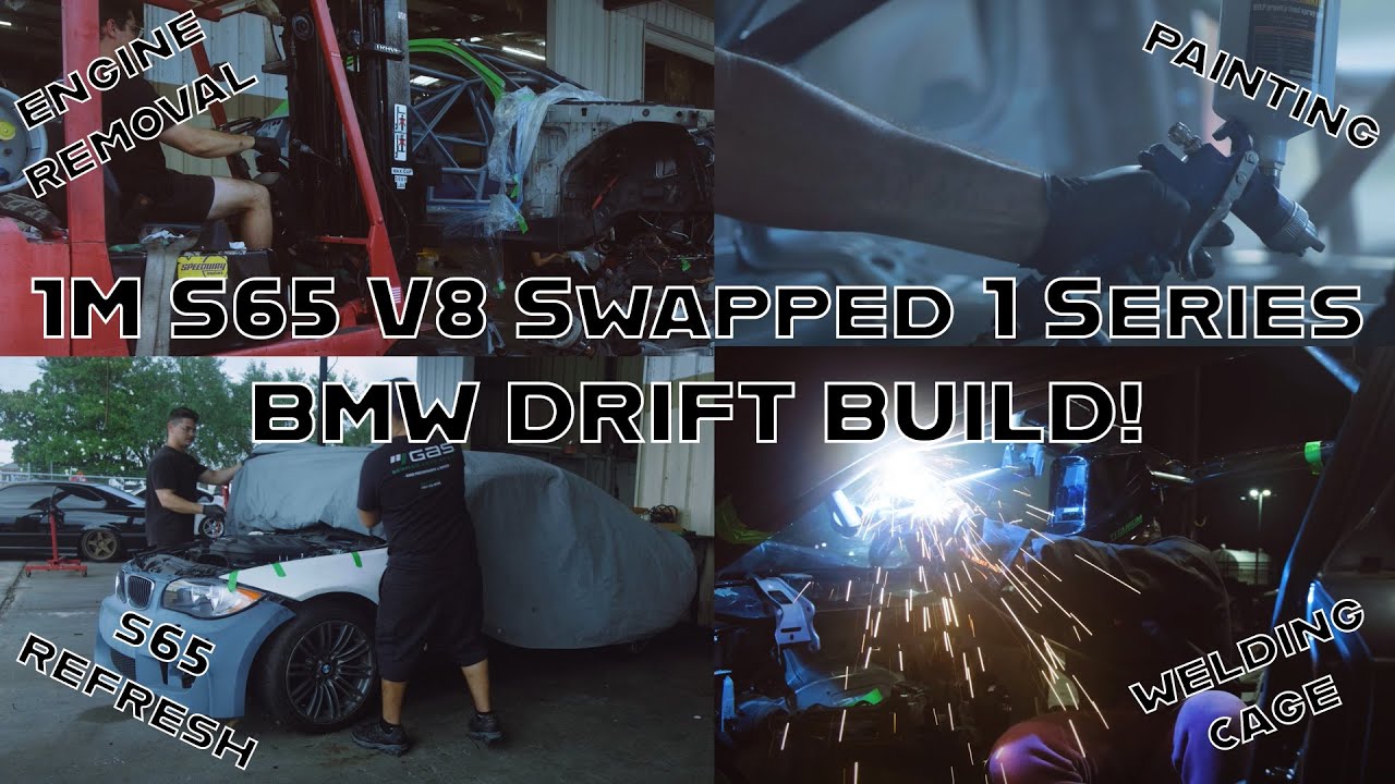 1M S65 V8 Swapped 1 Series BMW DRIFT BUILD! @ German Auto Sport