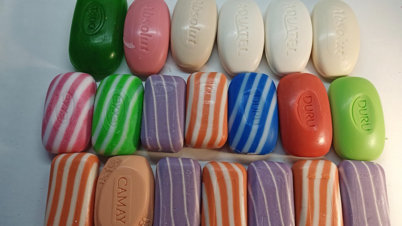 Cutting beautiful, hard soap ASMR🌟Pleasant, soothing sounds when cutting soap🎶🌟no music