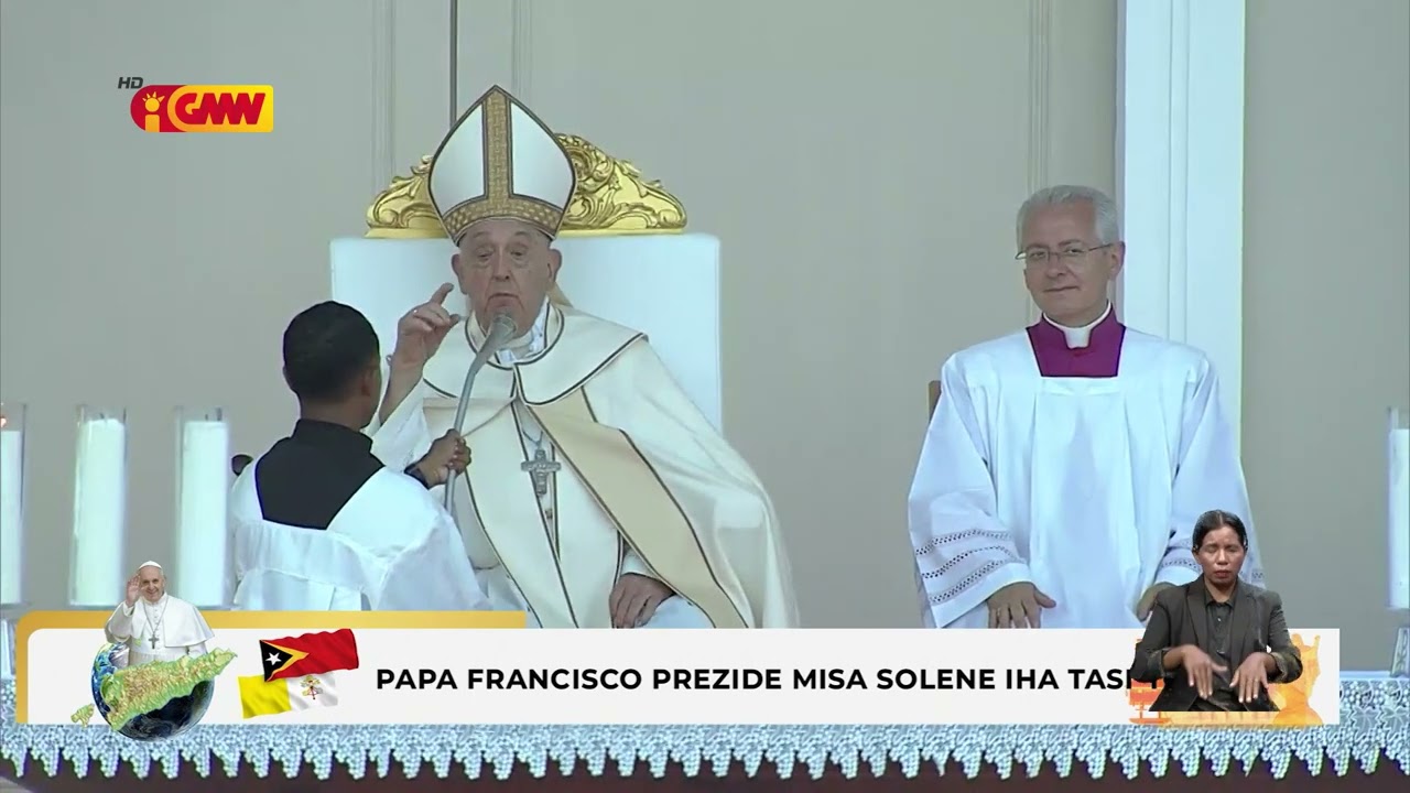 Papa Francisco prezide Misa Solene iha Tasi Tolu Díli no peregrinu 700.000 liu mak partisipa