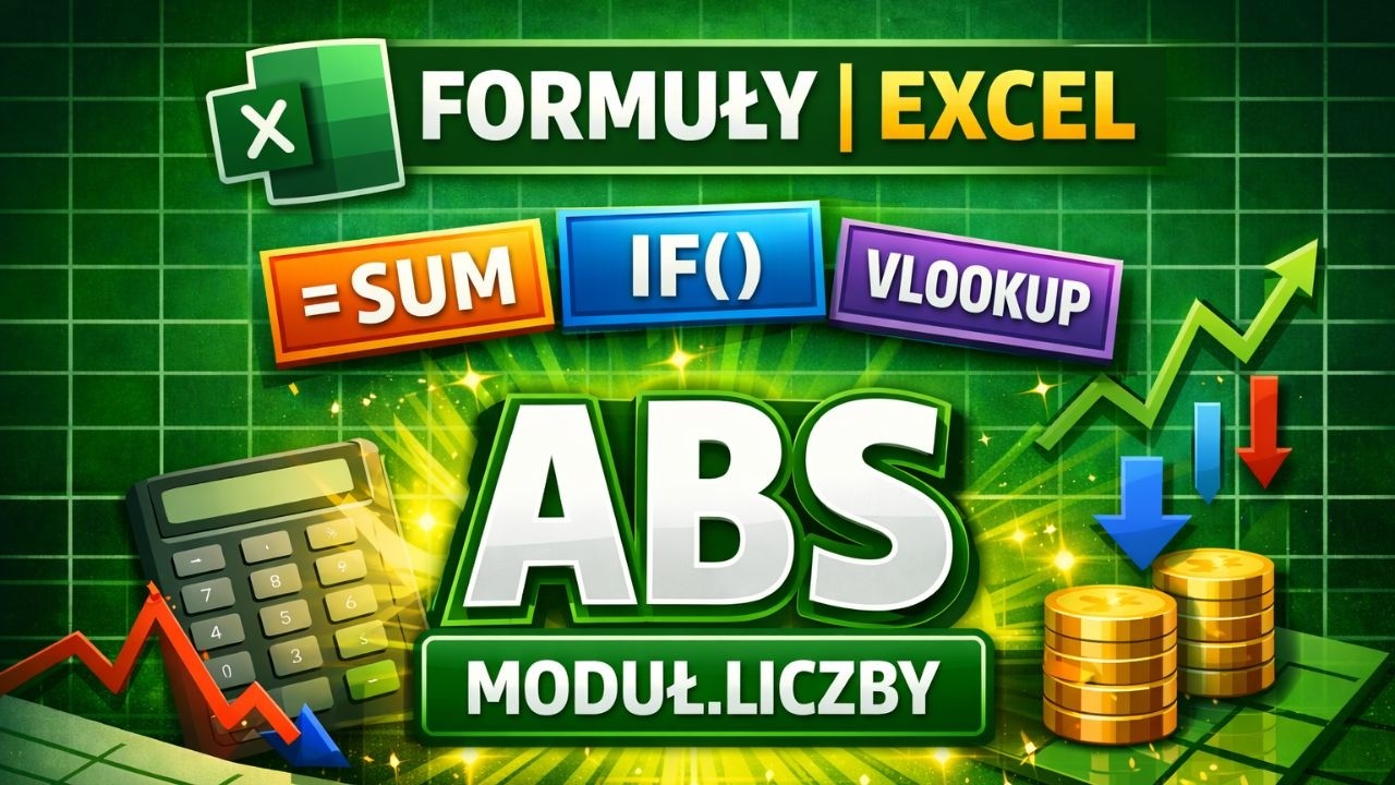 Funkcja 👉 ABS w Excelu w 60 sekund | MODUŁ.LICZBY &ndash; koniec z minusami!
