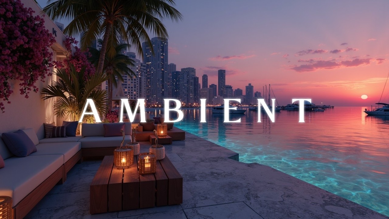 Роскошный лаунж - атмосфера заката и музыка для ночного города