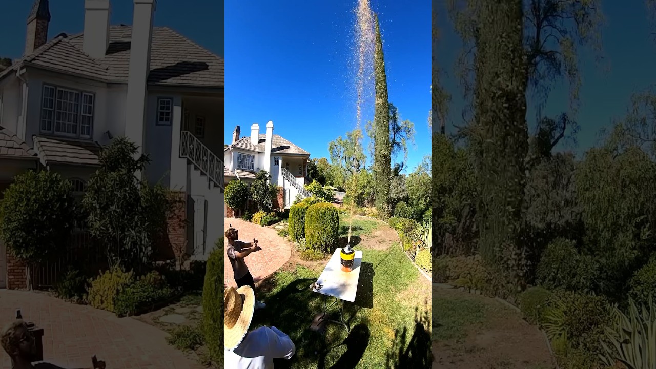 Giant Coke and Mentos reaction!! 5 gallons (nostalgic)