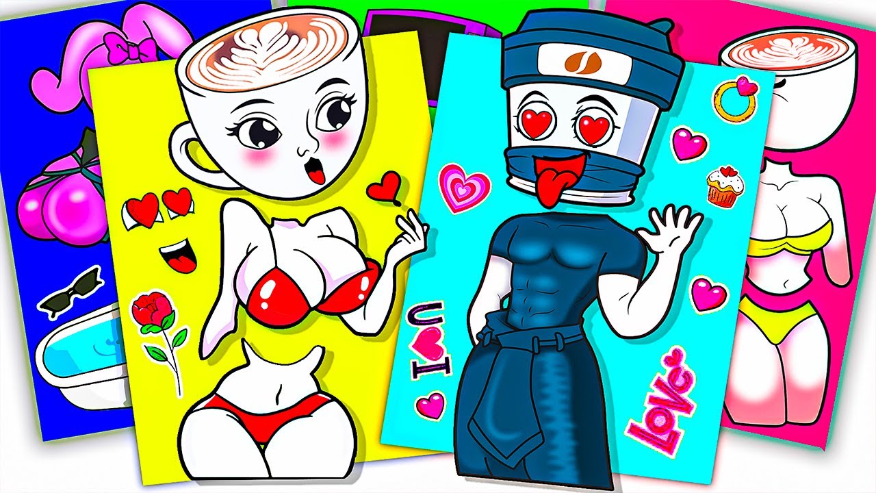 ITALIAN BRAINROT Capuchina Dances… But Gets Splashed by Assassino! Sticker Book DIY